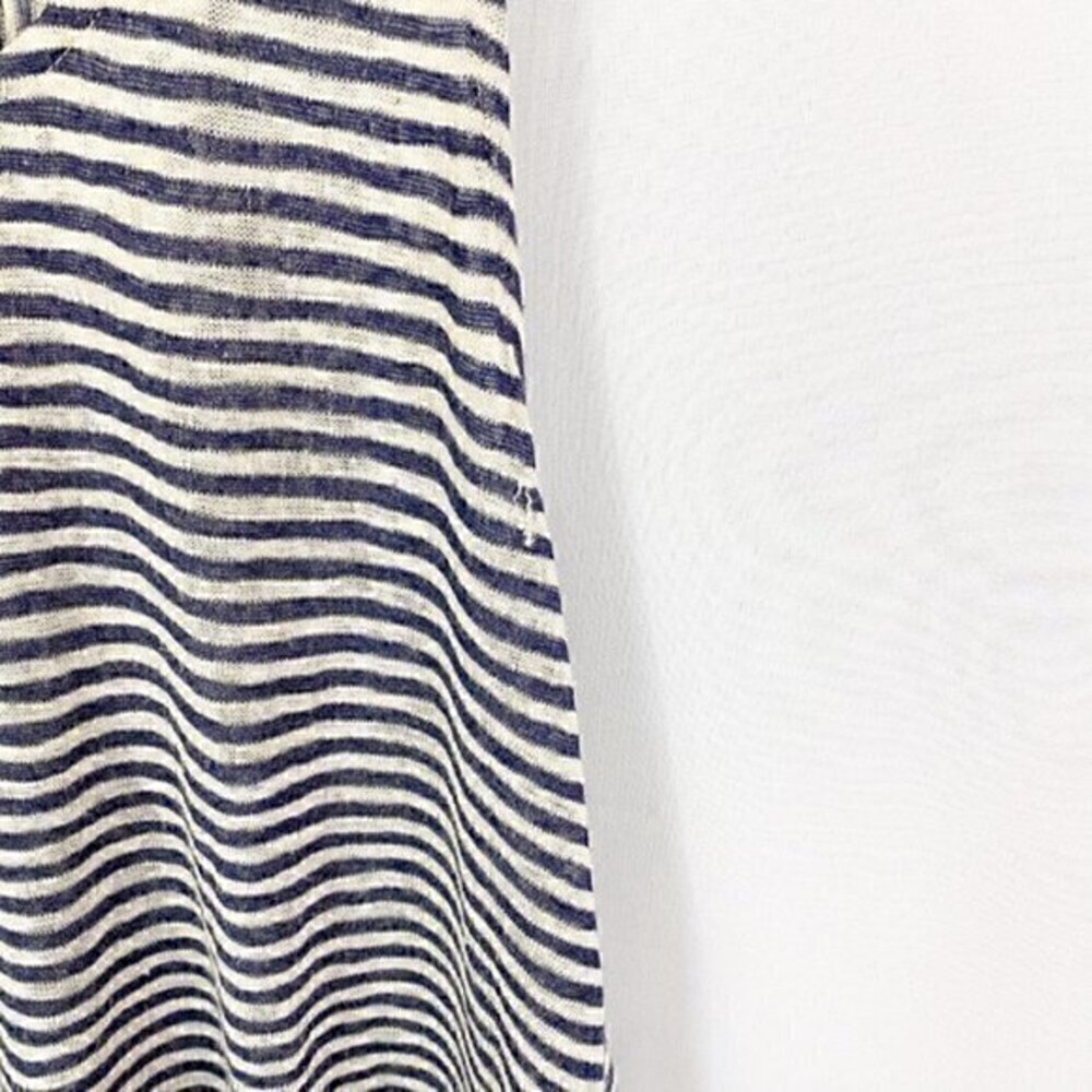 Anthropologies W5 Stripped High Low‎ Top Navy Blue White Small - Picture 4 of 11